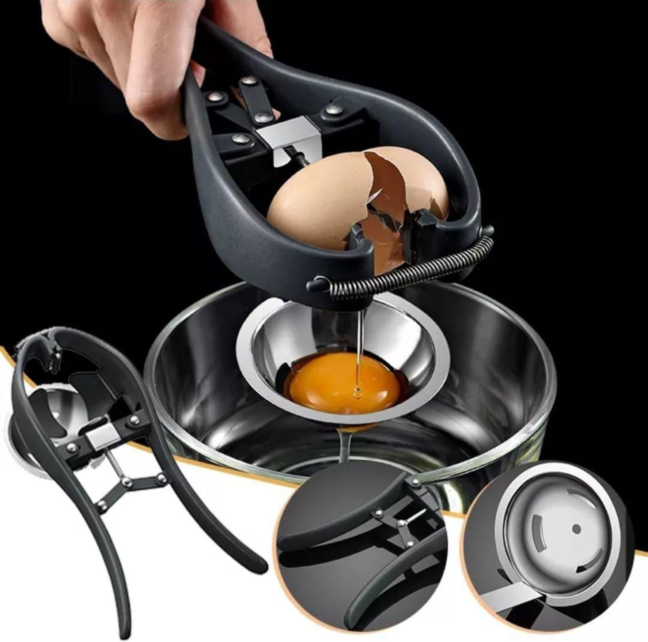 Egg Opener With Egg White Separator