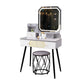 MFurn Minimalist Dressing Table with LED lights - chair set