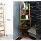 MHome Bamboo Bathroom Stand & Bamboo Wall Shelves