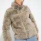 Ladies Faux Fur Cropped Jacket-Various Colours