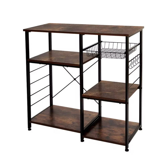MFurn Multipurpose Wooden Vintage Style Storage Rack