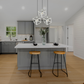 Hello Today 3 Square Shape Metal Pendant Light