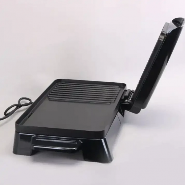 ENZO 2 in 1 electric bbq grill non stick cast teppanyaki grill