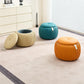 Round Ottoman with Storage, Round Shoe Storage Ottoman, Ottoman Footstool, Upholstered Round Foot Rest Coffee Table Padded Seat for Living Room Bedroom
