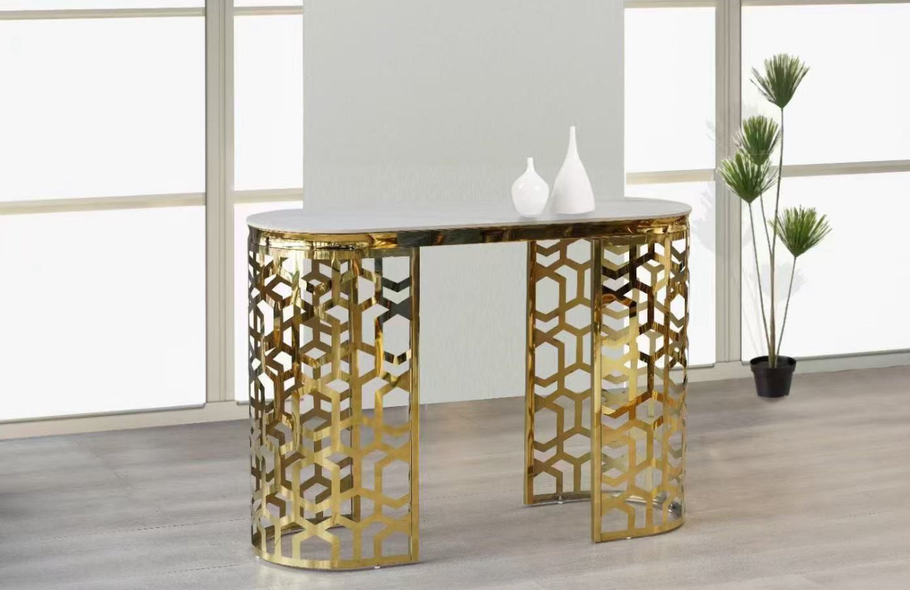 MFurn Gold Console Table