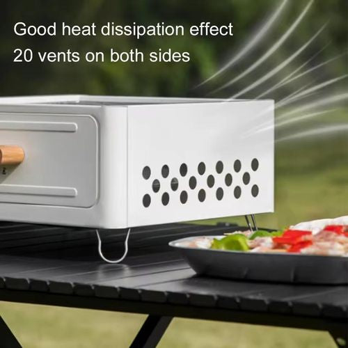 MHome Barbecue Grill Portable Charcoal Stove Tabletop Camping Grill
