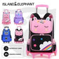 Unicorn Kids Back To School Trolly Bag-Various Colours