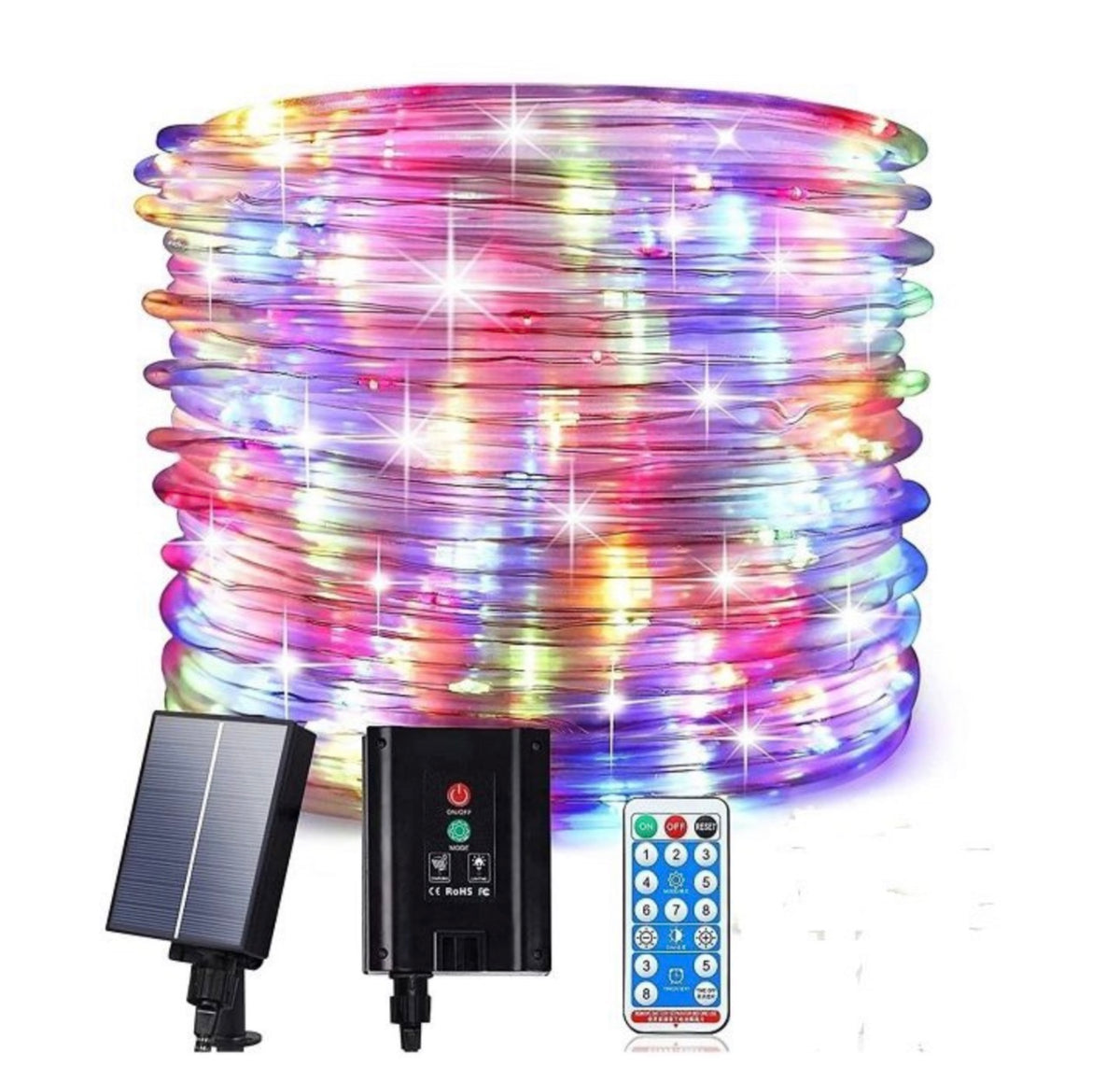 Mtech Solar Powered HD Tube Christmas Light with Remote -Various Options