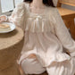 Ladies Coral Fleece Pyjamas  Autumn/Winter Thick Padded Warm Sweet Lace Suit Winter-Various Colours