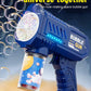Children Electric Bubble Gun Rocket Soap Automatic bubble machine Kids Summer Outdoor Bubble Blowing Toys for Kids