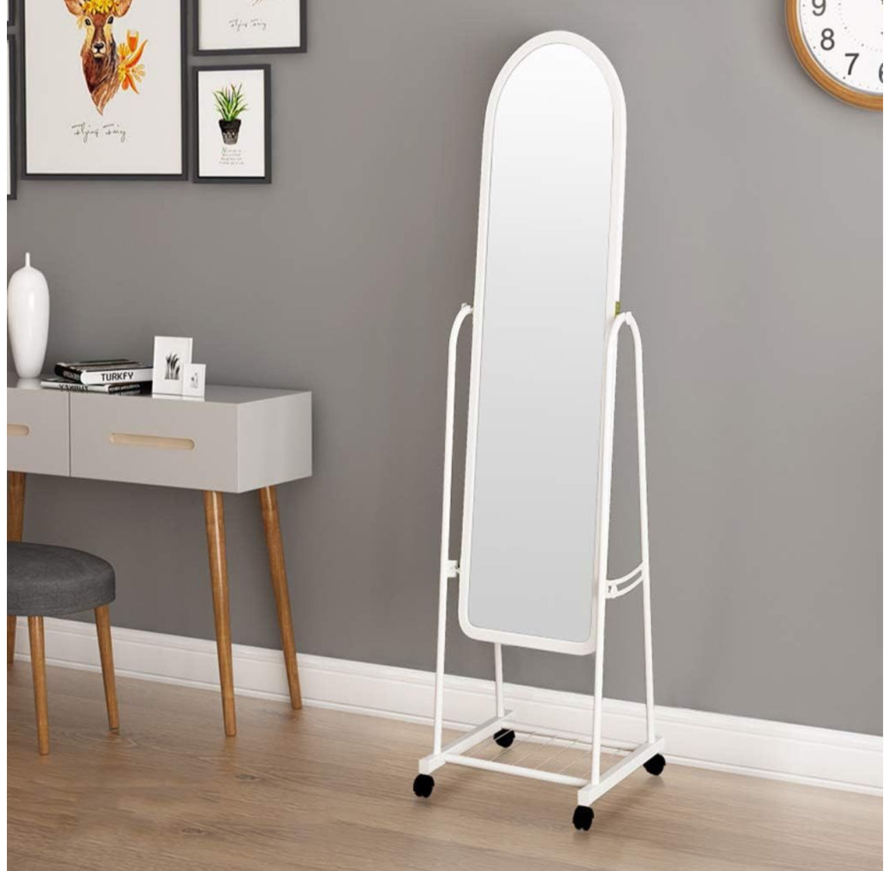 MHome Full Length Free Standing Mirror On Wheels - Various Options