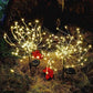 Solar Waterproof LED Firework lights Starburst Lights Garden Stake