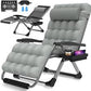 MHome Folding Reclining Deck Chair-Various Colours