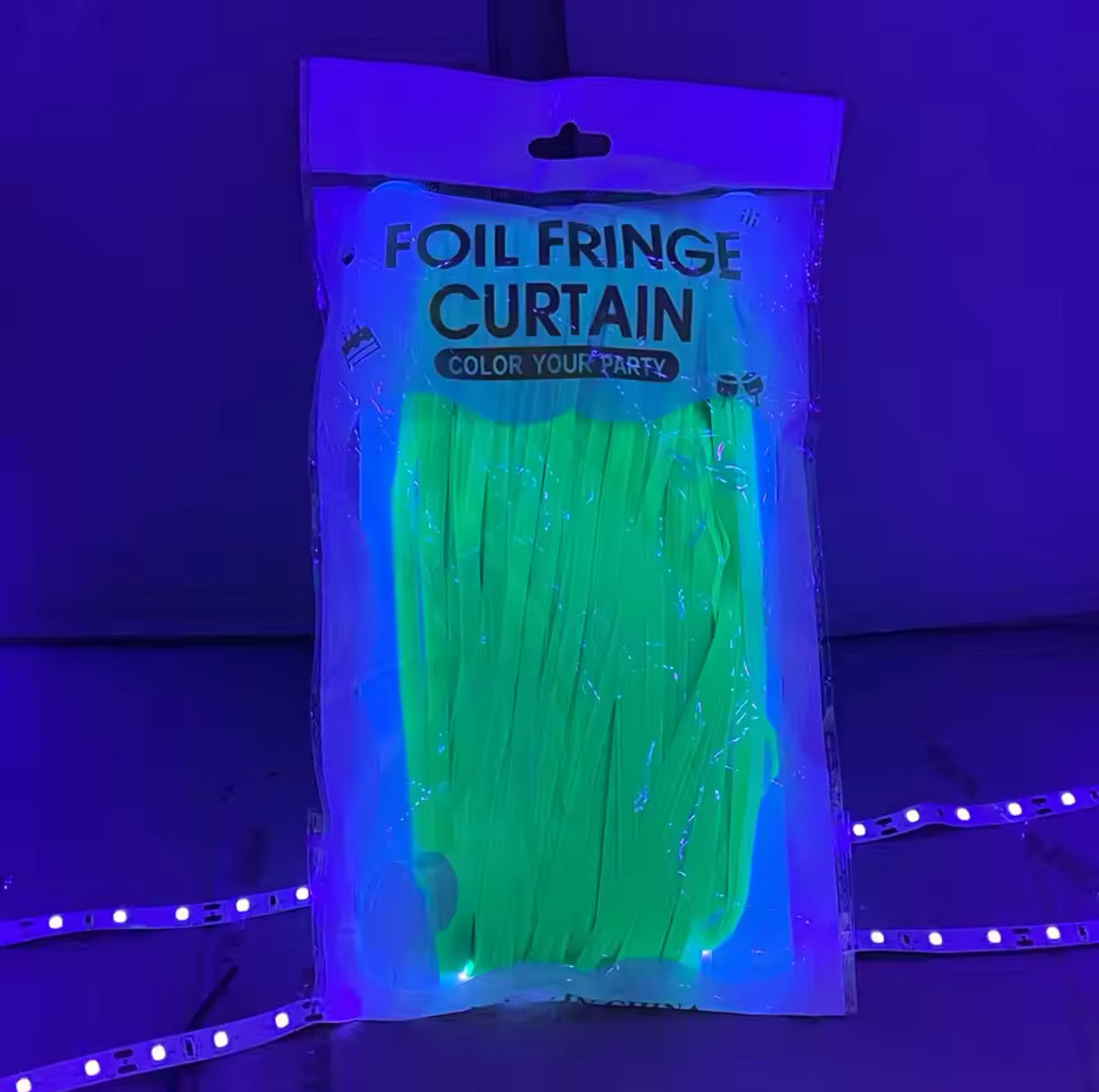 Party Decoration Foil Fringe Backdrop for Birthday , Wedding - 2M