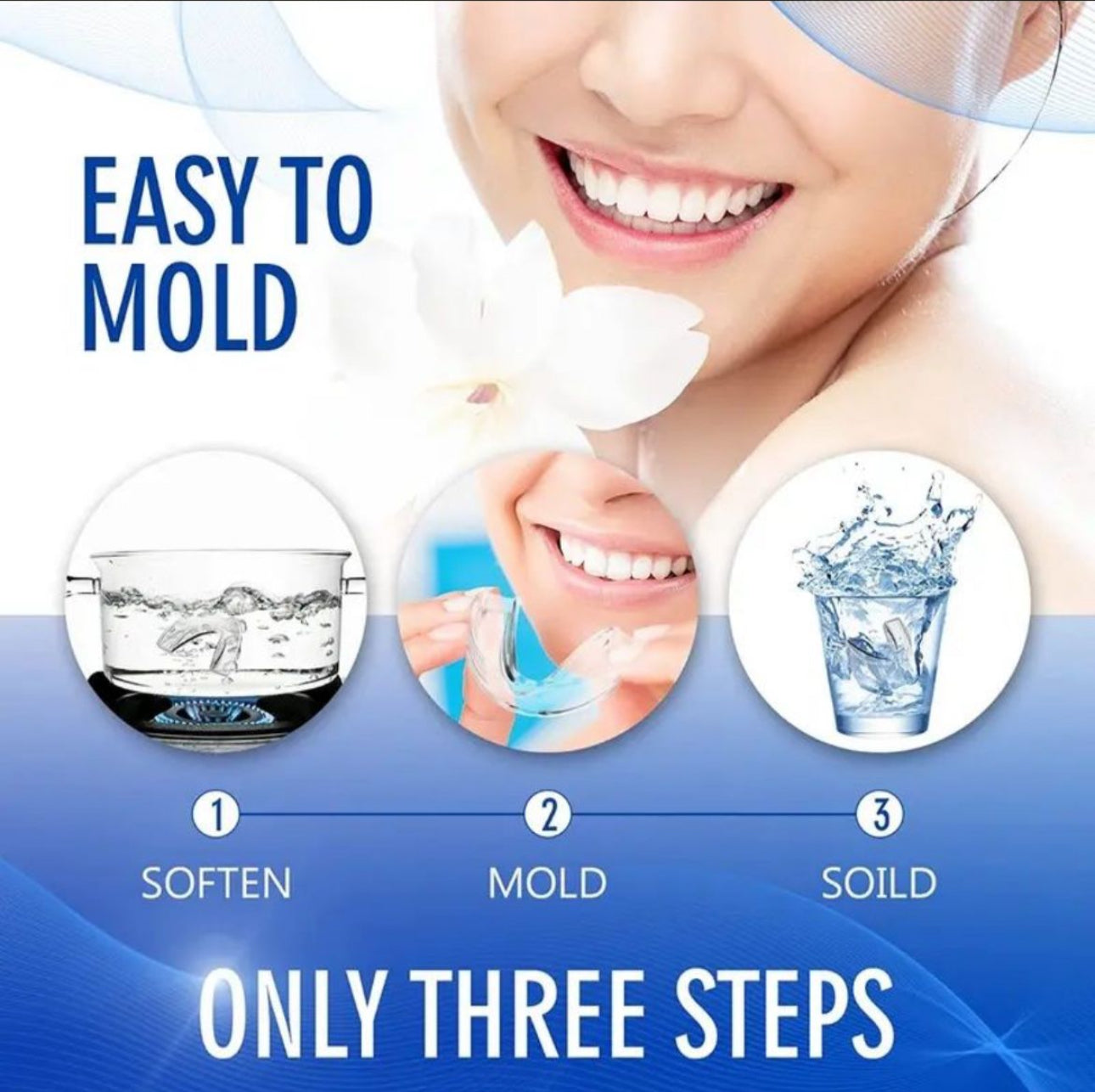Dental Guard for Clenching Teeth at Night – 4pc Night Guard for Teeth Grinding & Anti-Snoring