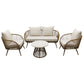 MFURN Tracy Modern Weave Design Outdoor Patio 4pc Set