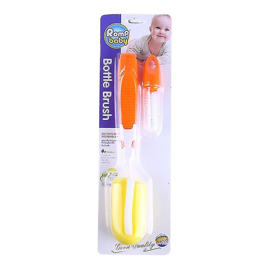 Bottle Brush Sponge Head Handle Bottle Nipple Brush Hanging Depth Cleaning