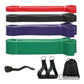 Resistance Bands Exercise Elastic Natural Latex Workout Strength Bands-set4