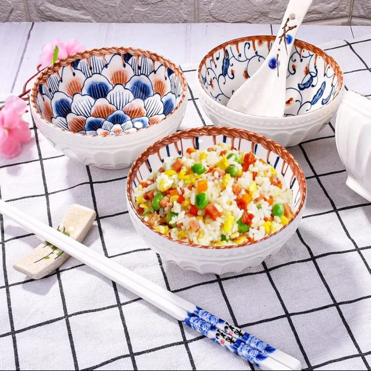 Japanese Rice Bowl Set 4pc
