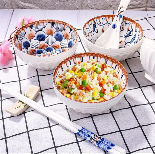 Japanese Rice Bowl Set 4pc