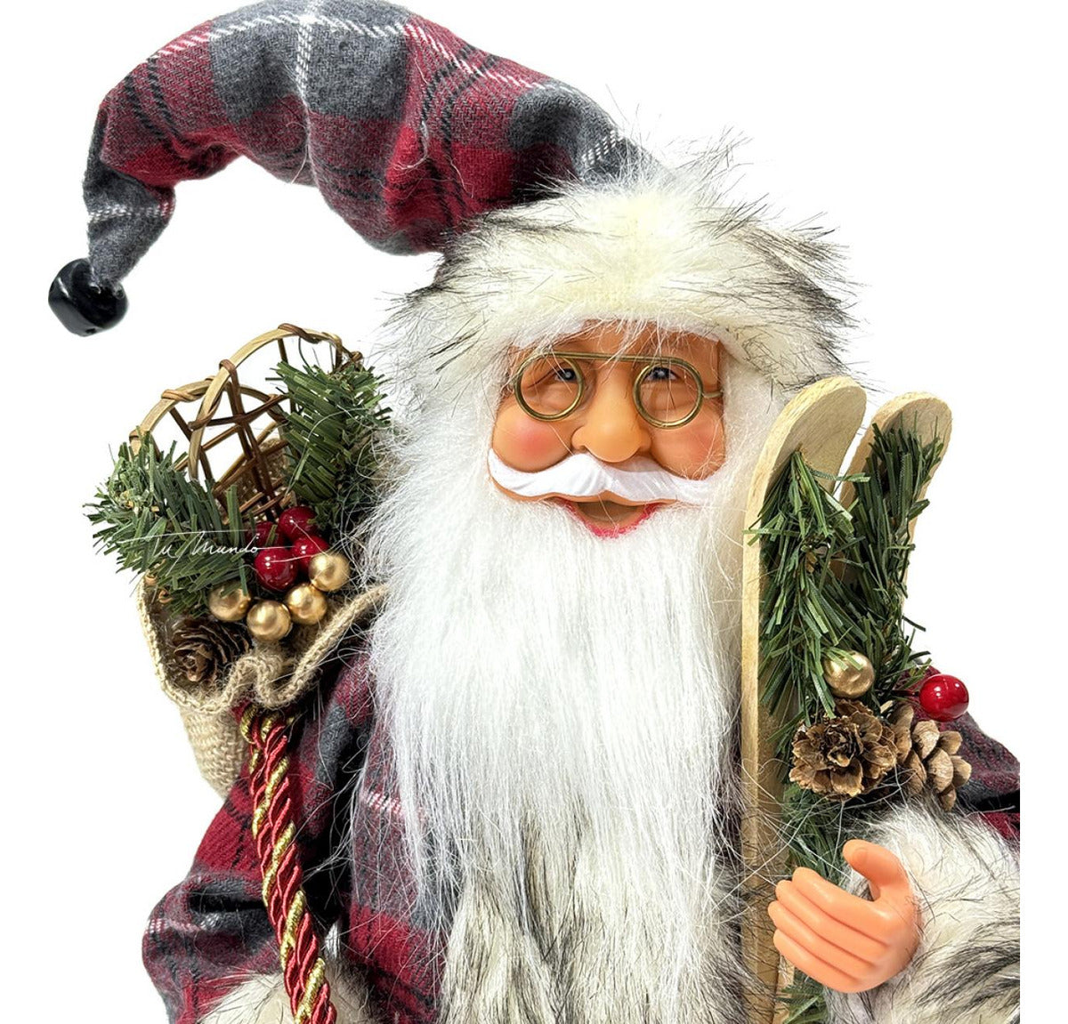Santa Claus Christmas Figurine – 45cm Standing Santa Doll (Various Options)