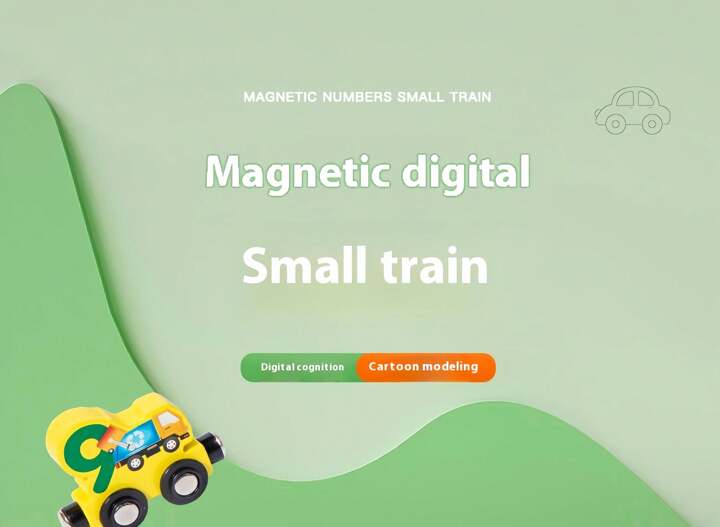 MTech Kids Magnetic Wooden Toy Train Set