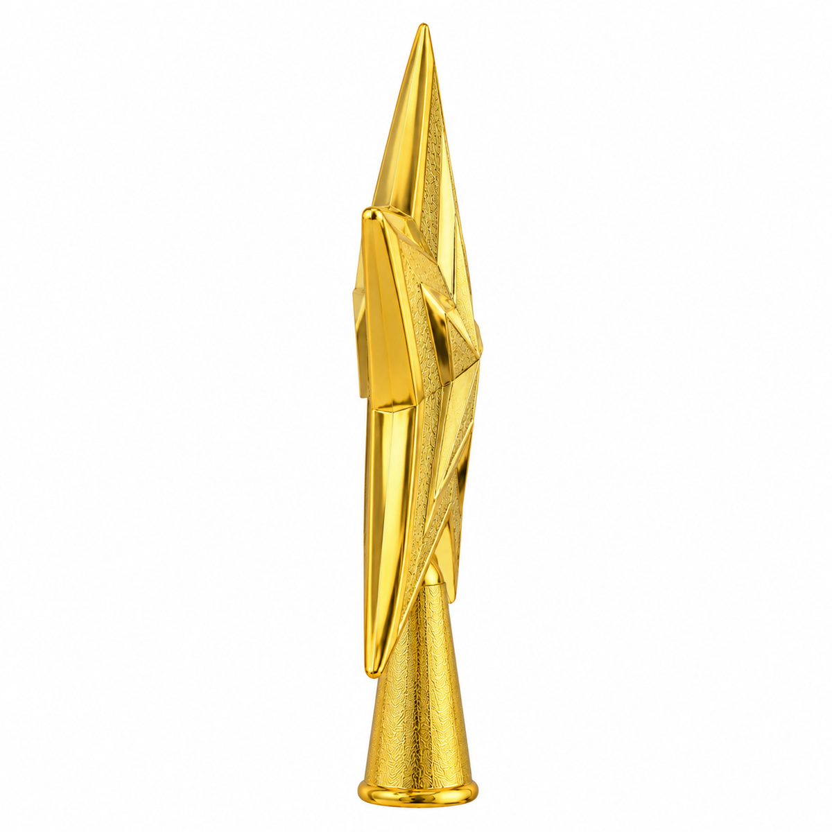 Gold 3D Star Christmas Tree Topper, 20cm