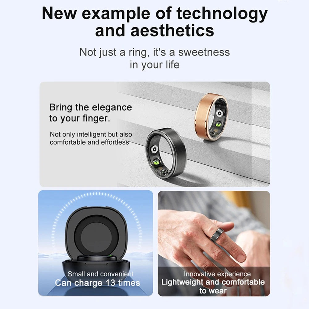 SENBONO Smart Health Ring R03 With Blood Oxygen Heart Rate Sleep Tracking Wearable Electronic Smart Ring For Men & Women-Various Options