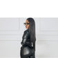 Ladies PU Leather 2pc Suit