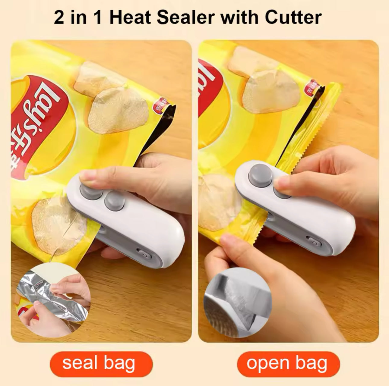 2:1 Mini Bag Sealer 5pc