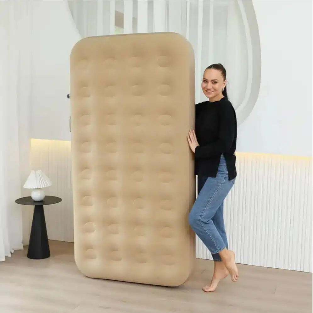 MHome Inflatable Single Air Bed With Pump