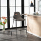 MFurn Mid Century Industrial Bar Stool with Footrest & Armrest Various Colours 2pc Set