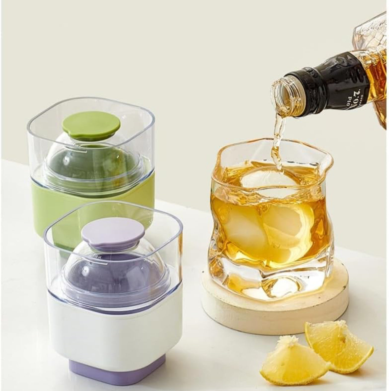Generic
Large Ice Ball Maker Mold – Sealed Silicone Round Ice Cube Tray with Straw for Cocktails & Cold Drinks, Quick Release