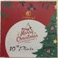 MHome Christmas Themed Dinner Plate 4pc Set