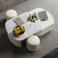MFurn 
Extendable Coffee Table for Living Room,with 2 Storage Stools and 2 Drawers, White.