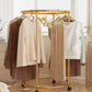 MHome Steel Clothes Airer Shape Free Standing Laundry Drying Rack Multifunctional Folding Clothes Dryer