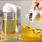 Glass Oil Bottle Dispenser With Auto Flip Cap 650ml