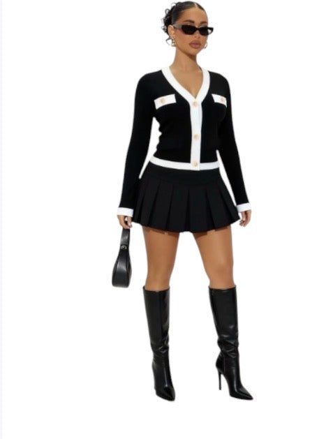 Ladies V-Neck Cardigan-Various Colours