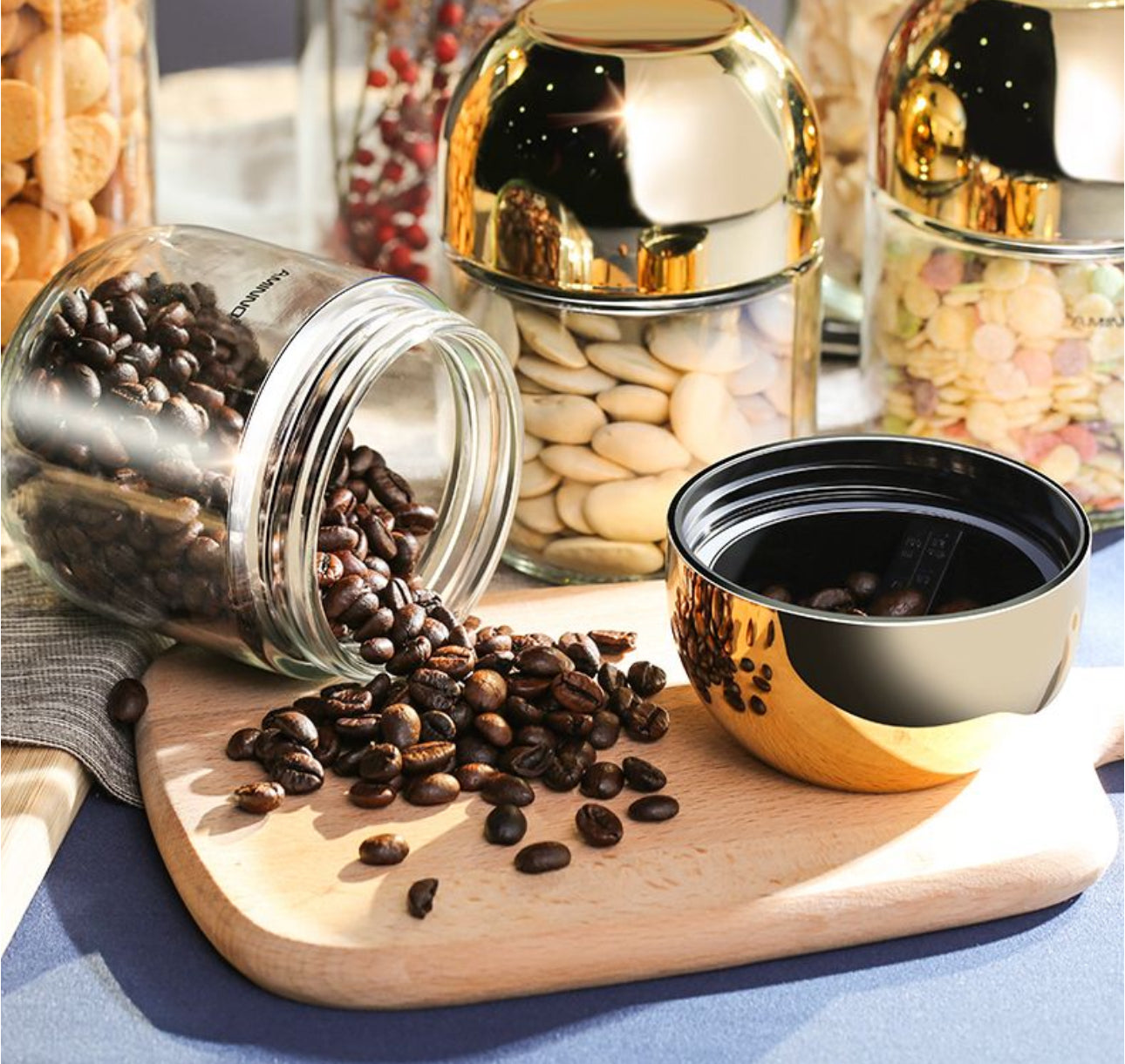 Amino Storage Canister Jar Set 2pc