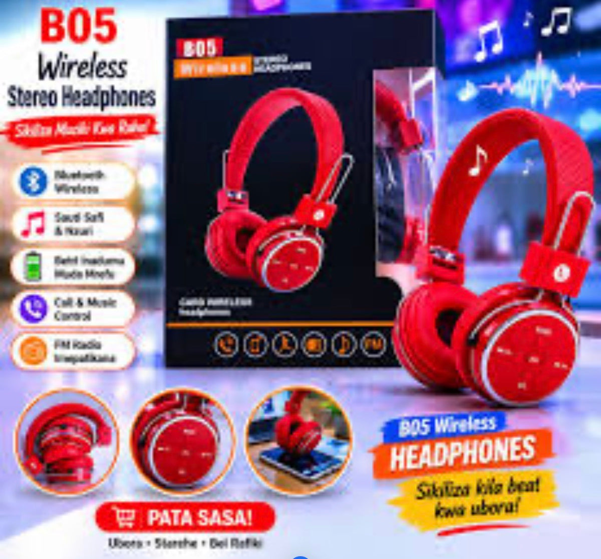 MTech Bluetooth Wireless Headphones -Various Colours