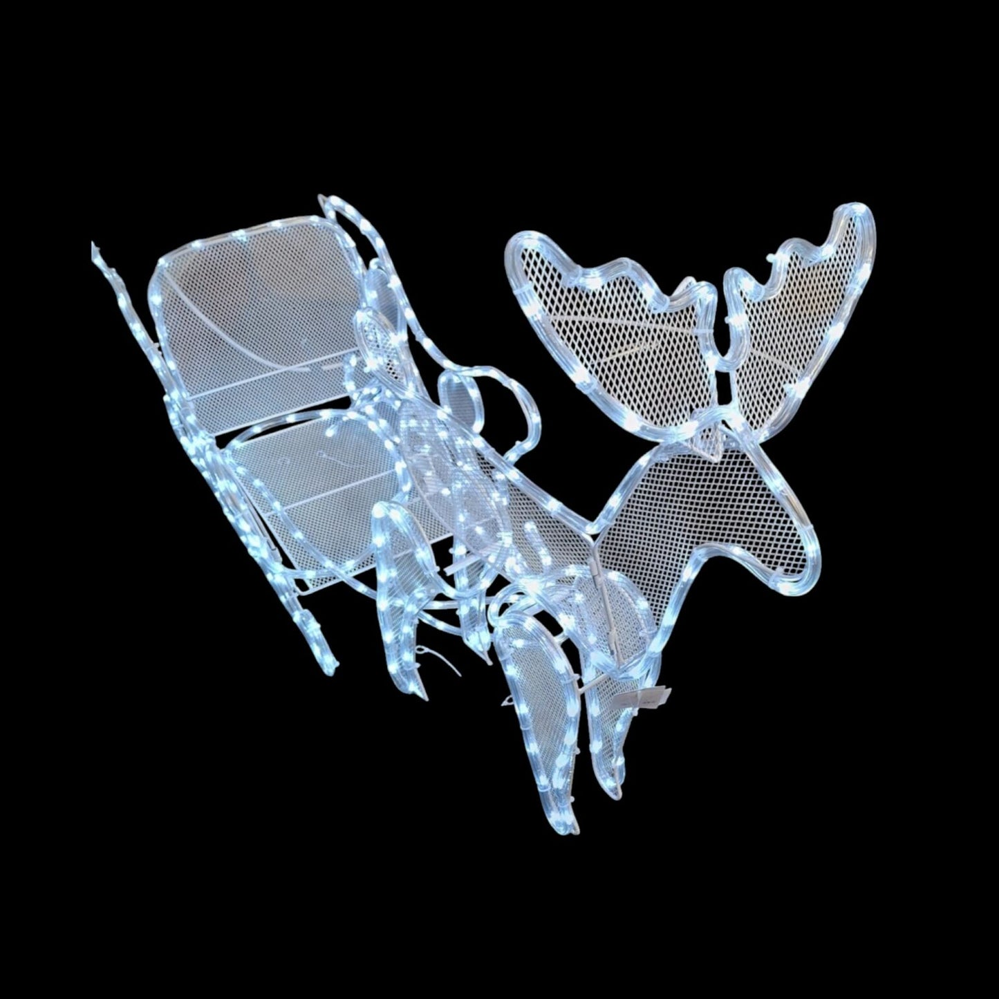 MTech Christmas Reindeer With Sledge - 12M LED Tube Lights - Various Colours