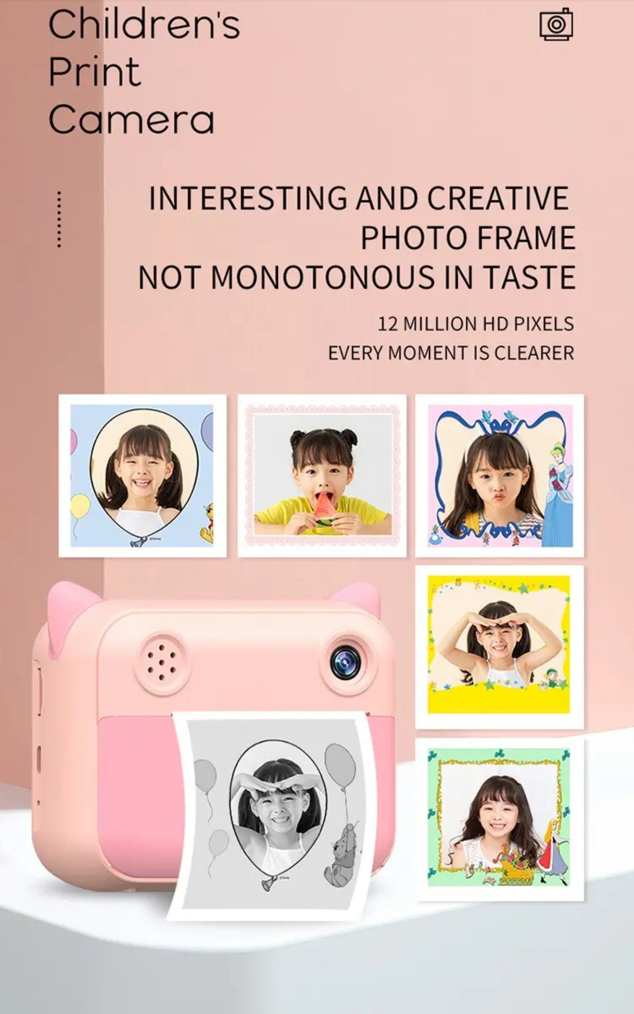 Kids Instant Print Camera