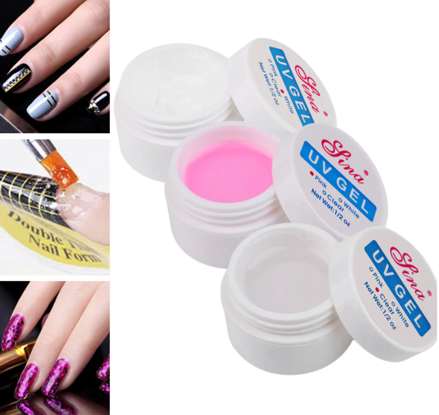 Sina Nail Extension Gel Acrylic 3pc