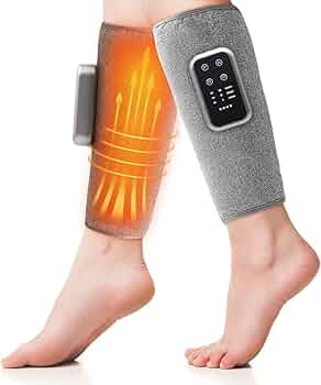 MCare Calf Compression Massager Heat Function, 3 Modes, 3 Intensity Levels, 3 Temperature Adjustment, Type-C Rechargeable