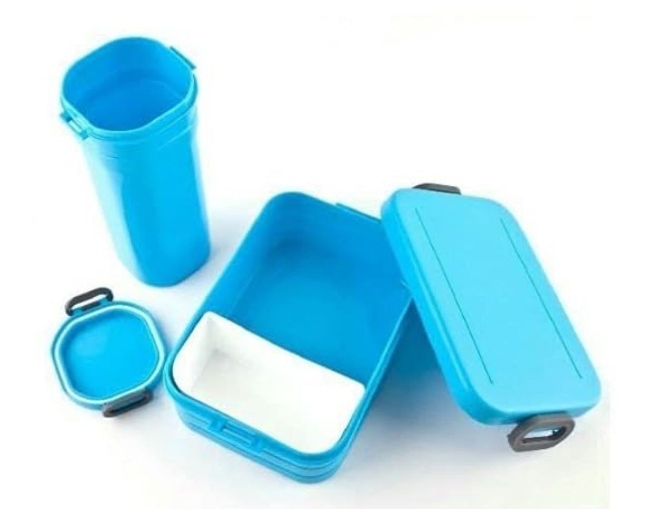 Kids Back To School 2 Compartment Lunch Box With Water Bottle