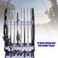 Fishing Rod Rack, 16 Fishing Rod Holder Stand Lightweight Pole Stand Rod Storage Organizer Holder Fish Rod and Its Accessories and Supplies
