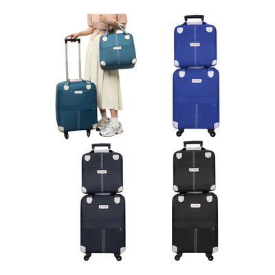 Two-Piece Oxford Cloth Travel Trolley Bag - Various Colours