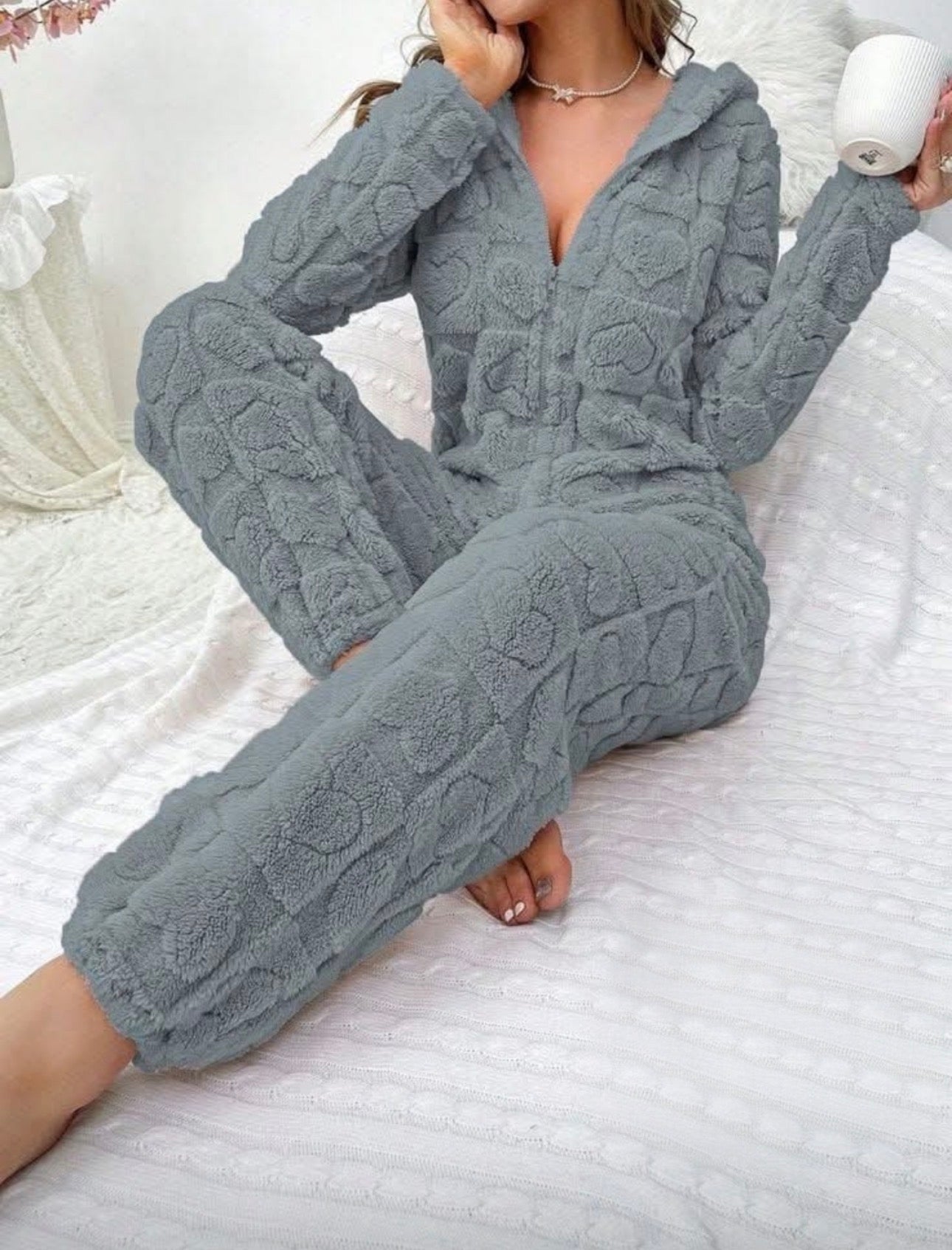 Women’s Plush Onesie Pyjamas -Various Colours