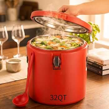 MHome Insulated Bucket/Food Warmer & Cooler  4pc Set - Various Colours