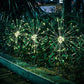 Solar Waterproof LED Firework lights Starburst Lights Garden Stake